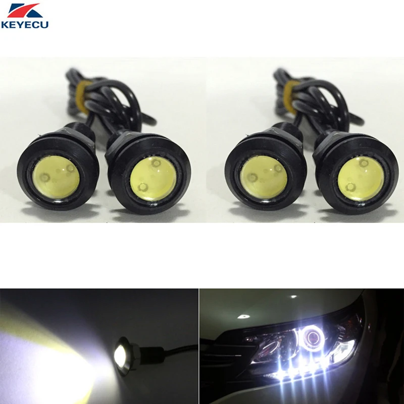 4 шт. водонепроницасветодиодный светодиодные лампы для дневных ходовых огней 12