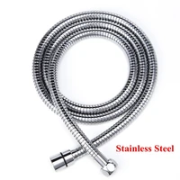 high pressure stainless steel 1 5m 59inch flexible shower head hose bathroom water pipe chrome shattaf hose plomberie