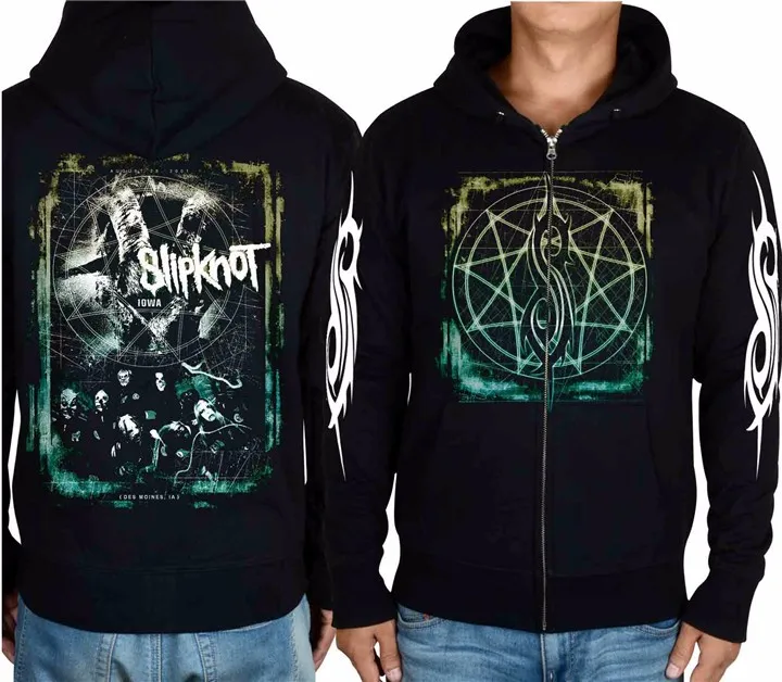 17 видов мультфильмов slipknot хлопок милые мягкие теплые рок толстовки с капюшоном оболочки куртка hardrock панк тяжелый металл молния Толстовка Череп