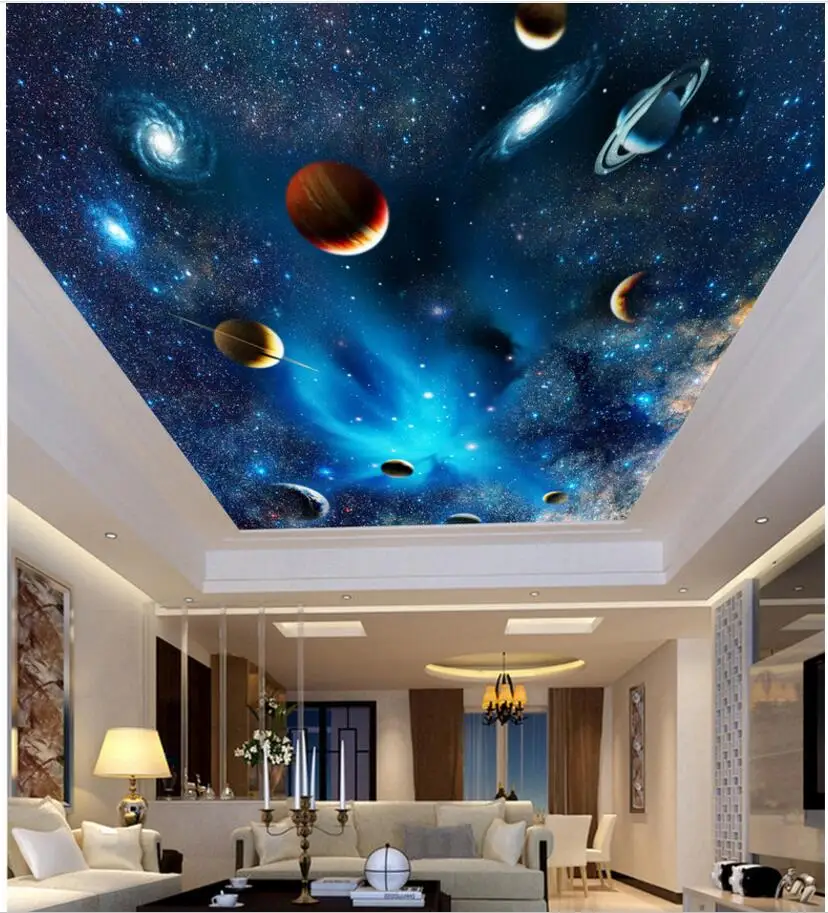 3d wallpaper custom photo Stars of the starry sky living room painting ceiling murals wall mural walls 3 d | Обустройство дома