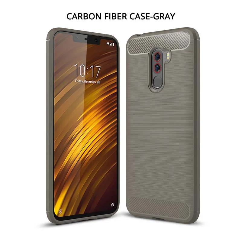 Carbon fiber Grey Coque чехол для спортивной камеры Xiao mi Red mi Note 7 6 Pro 5 Plus 4 4X 4A 5A 6A S2 GO mi 9 SE mi 8 Explorer 6 5X 6X A1 A2 Lite Pocophone F1 крышка - Цвет: Carbon fiber Grey