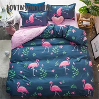 lovinsunshine queen comforter sets king size bedding set bed sheet with flamingo ab26