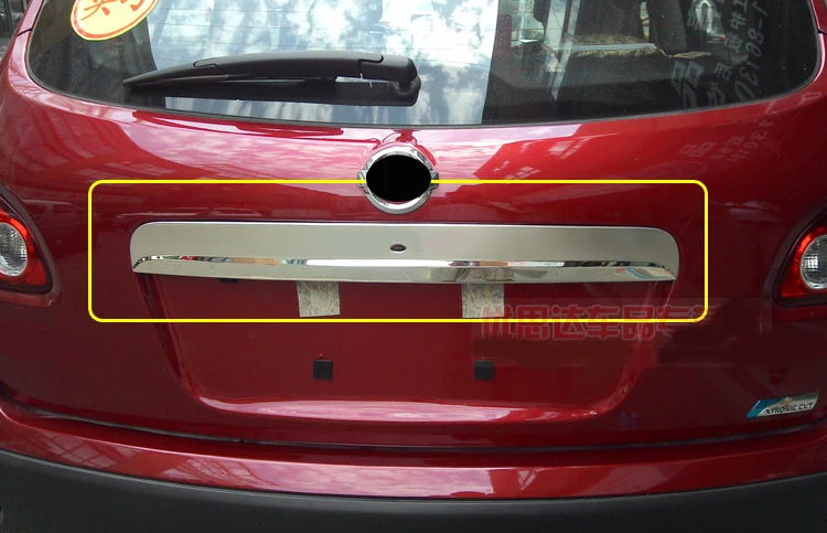 Накладка на крышку багажника из нержавеющей стали подходит для nissan Qashqai Dualis 2007 2009