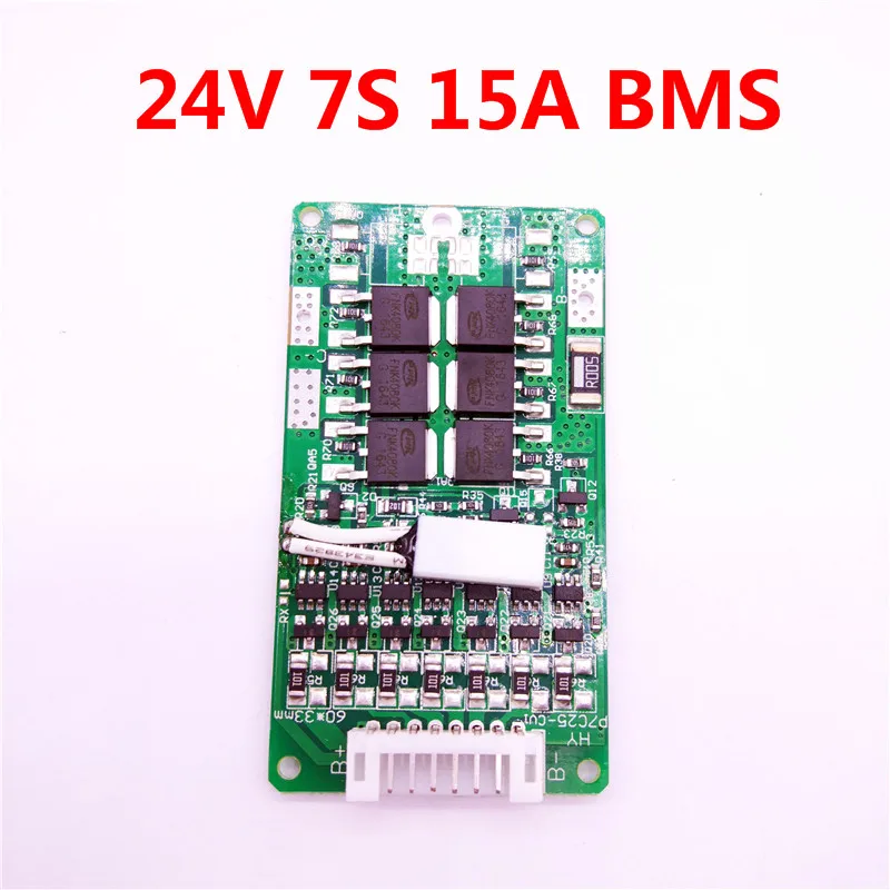 Батарея для мотоцикла 7 S 24 V BMS 15A v литиевая батарея электрического велосипеда 8Ah
