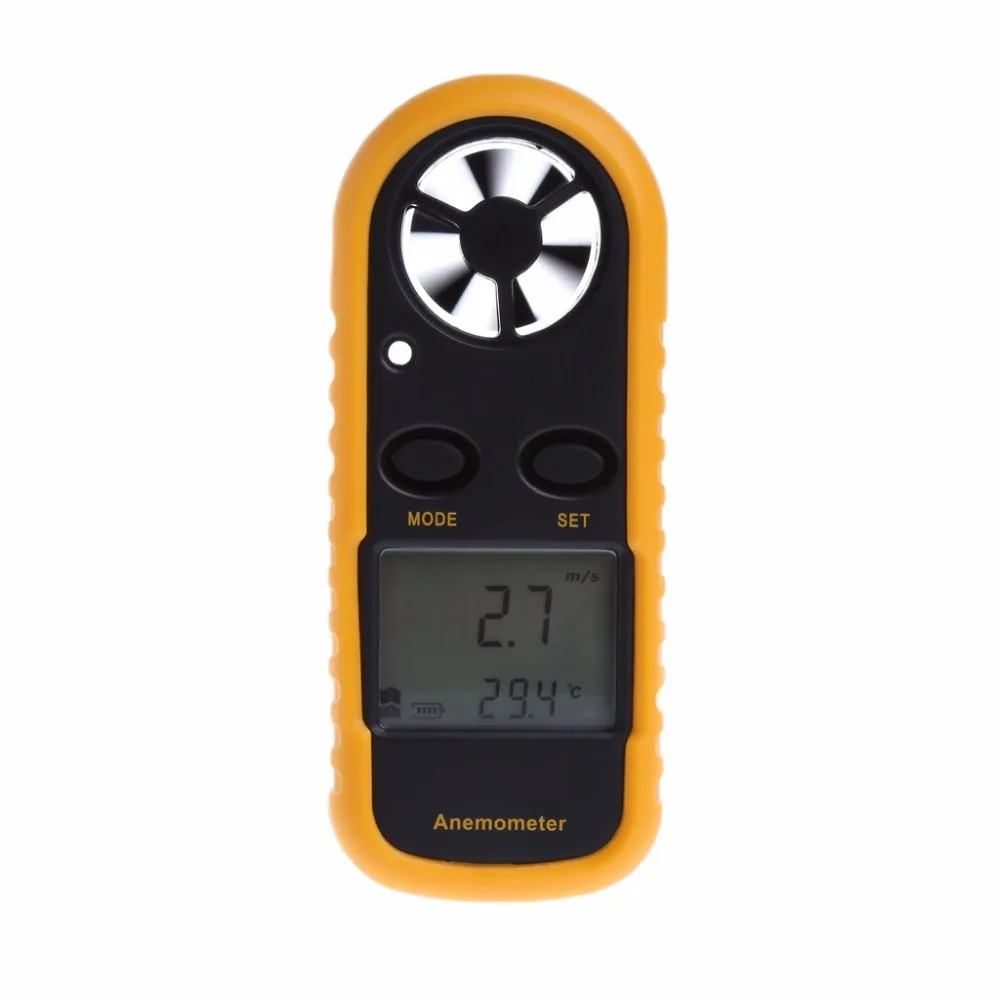 

GM816 Mini Digital Anemometer Wind Speed Temperature Tester w/LCD Backlight