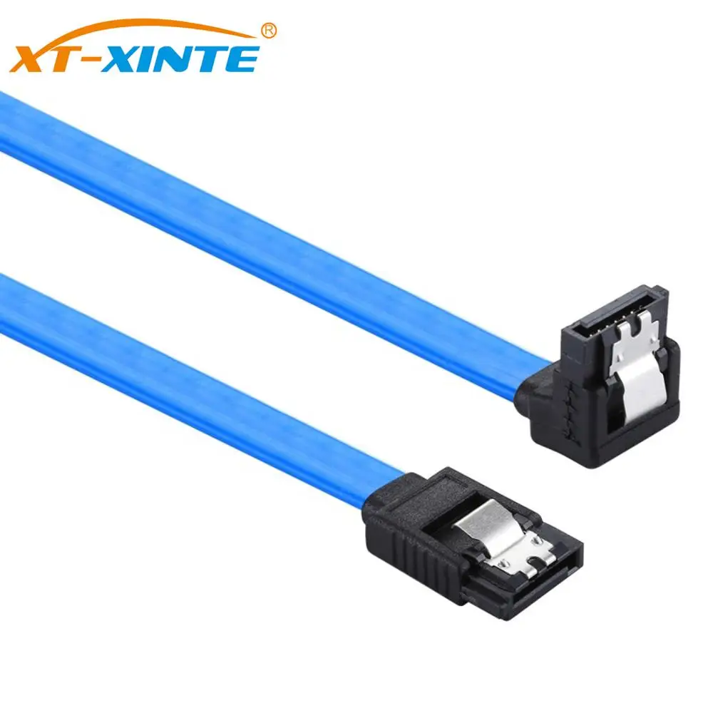 

Кабель SATA XT-XINTE, сверхскоростной, 40 см, 6 3,0, SATA III, Прямой Угловой сигнальный кабель, плоский кабель для передачи данных для HDD, SSD, ГБ/сек.