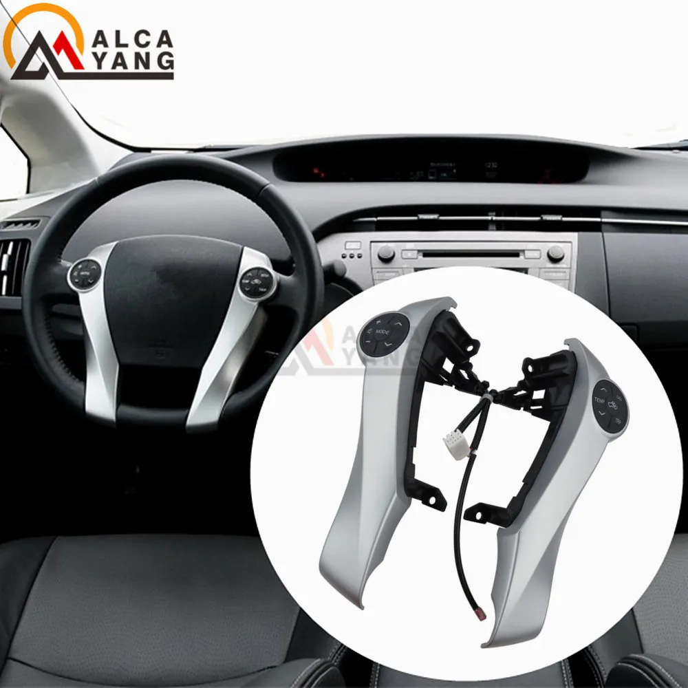 Malcayang кнопочный переключатель для Toyota Prius/Prius C/Aqua кнопки рулевого колеса телефон круиз контроллер автомобильные аксессуары