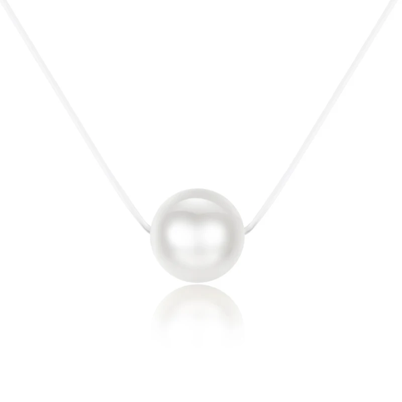 Ожерелье ювелирное модное ожерелье с рыбьей линией имитация жемчужное для