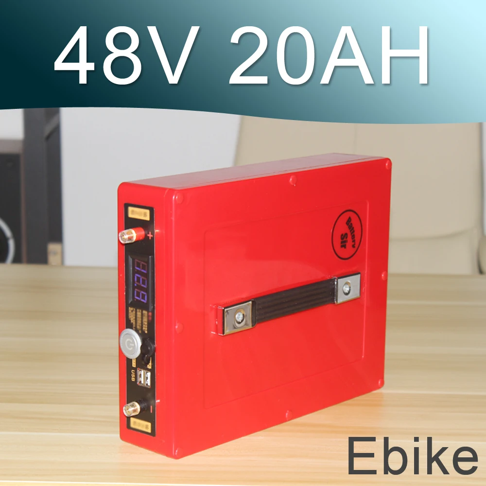 48V 20AH Электрический велосипед литий ионный аккумулятор E с 5V USB водонепроницаемый