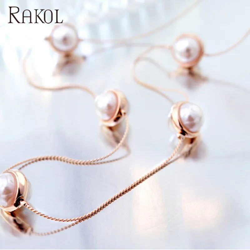 RAKOL 2019 Модные женские европейские милые длинные круглые Шаровые Подвески с