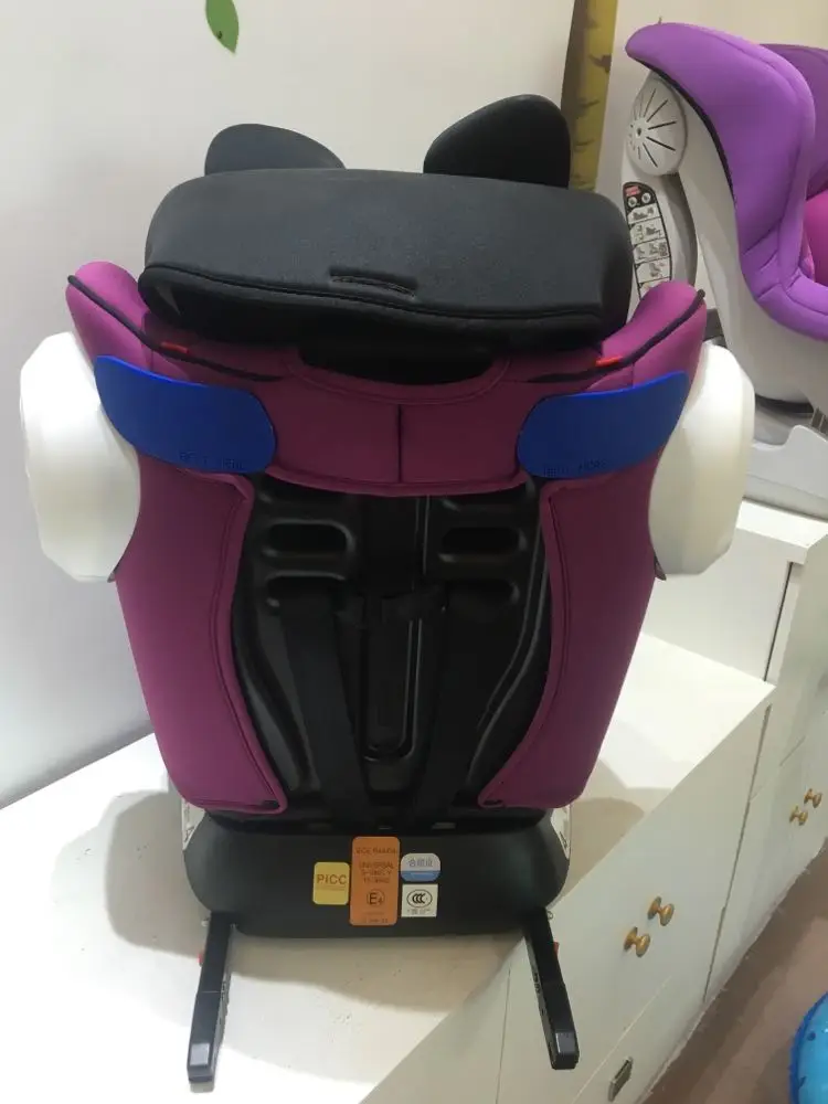 Isofix интерфейс детское автомобильное сиденье безопасности От 0 до 12 лет ECE 3C трансформер детское младенческое автомобильное сиденье безопасности пятиточечный ремень безопасности 0~ 12