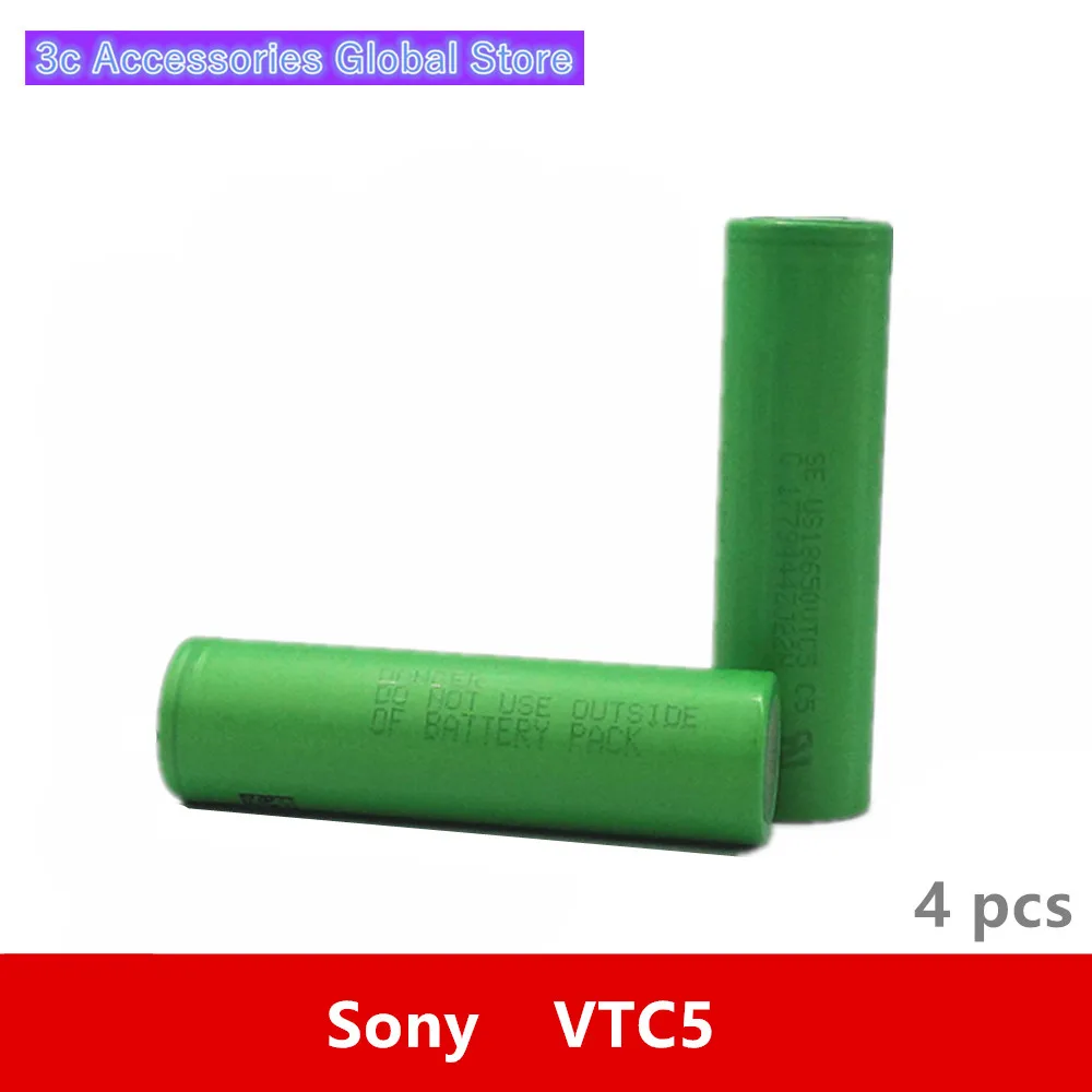 4 шт. 3 7 В 18650 2600 мА · ч 30 А оригинал для Sony US18650VTC5 VTC5 6 IMR батарея игрушек электронная