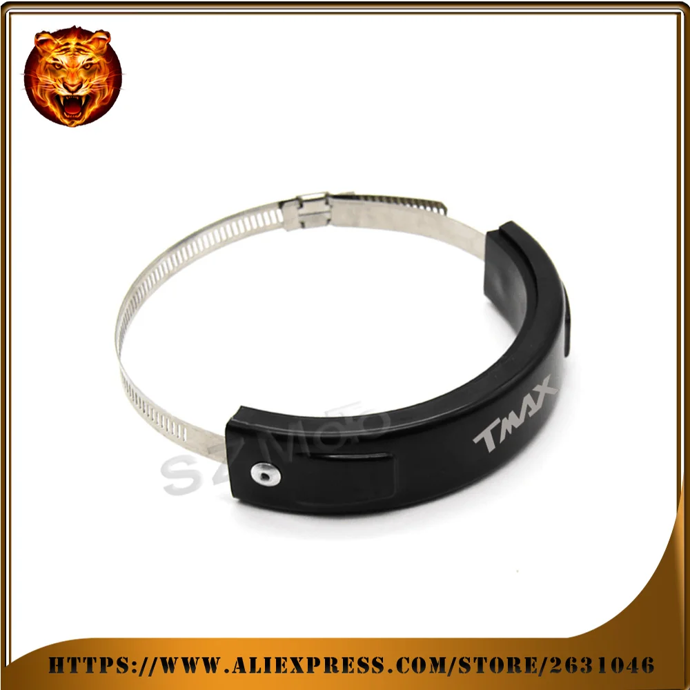 

Motorcycle Silencer Round Oval Exhaust Protector Protect Can Cover Circle For YAMAHA TMAX530 500 XP t-max 530 fit (100mm-140mm)