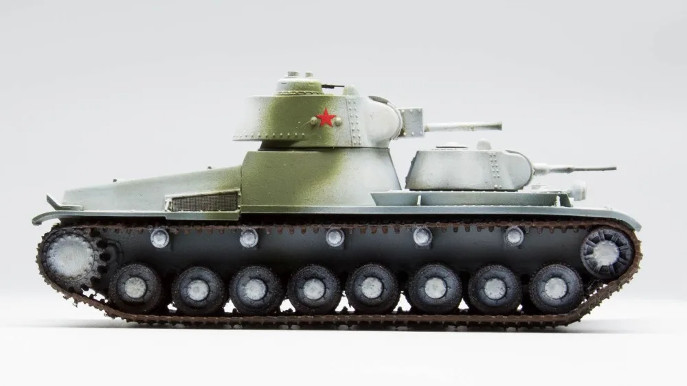 1/72 советская T-100 зимняя краска собранная Готовая модель 5 м хобби