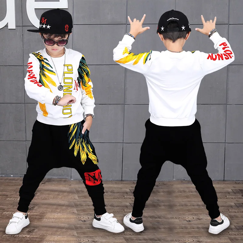 Комплект спортивной одежды для мальчиков танцевальная одежда выступлений в