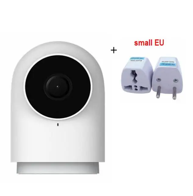 add small EU plug Смарт-Камера Xiaomi Aqara G2 1080P для шлюза, версия Zigbee, связь IP, Wi-Fi, беспроводное Облачное устройство для домашней безопасности - Цвет: add small EU plug