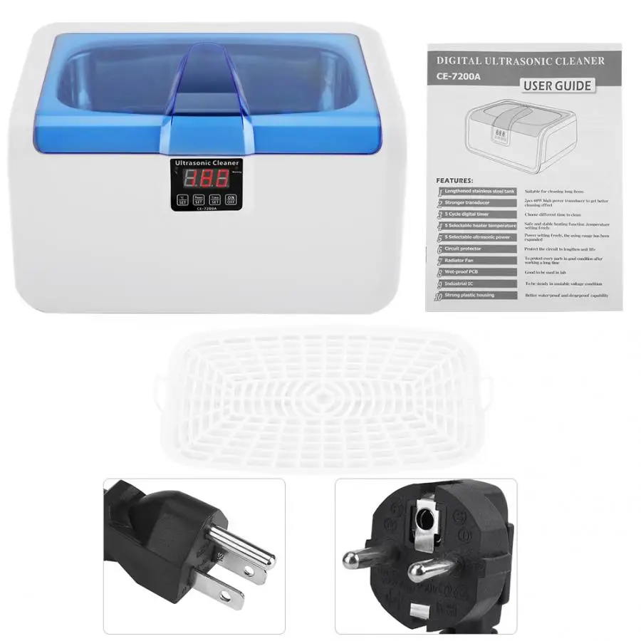 Ультразвуковой ультразвуковой очиститель зубного протеза фиксатор для рта очки