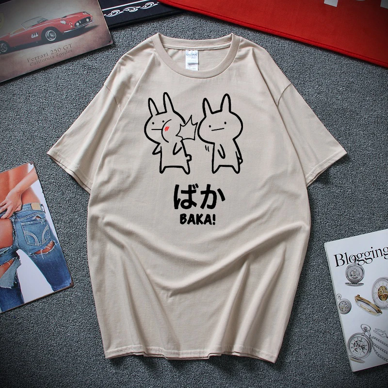 Мужская футболка с коротким рукавом Baka Rabbit Slap хлопковая Футболка круглым вырезом