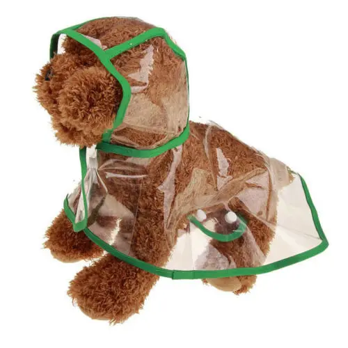 Дождевик для домашних животных собак дождевик с капюшоном водонепроницаемая