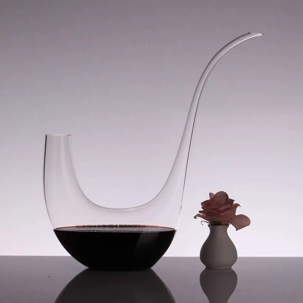 

800ml Decanter Oblique Mouth Harp Lead Free Crystal Western Style Fast Pouring Wine For Bar Club Home