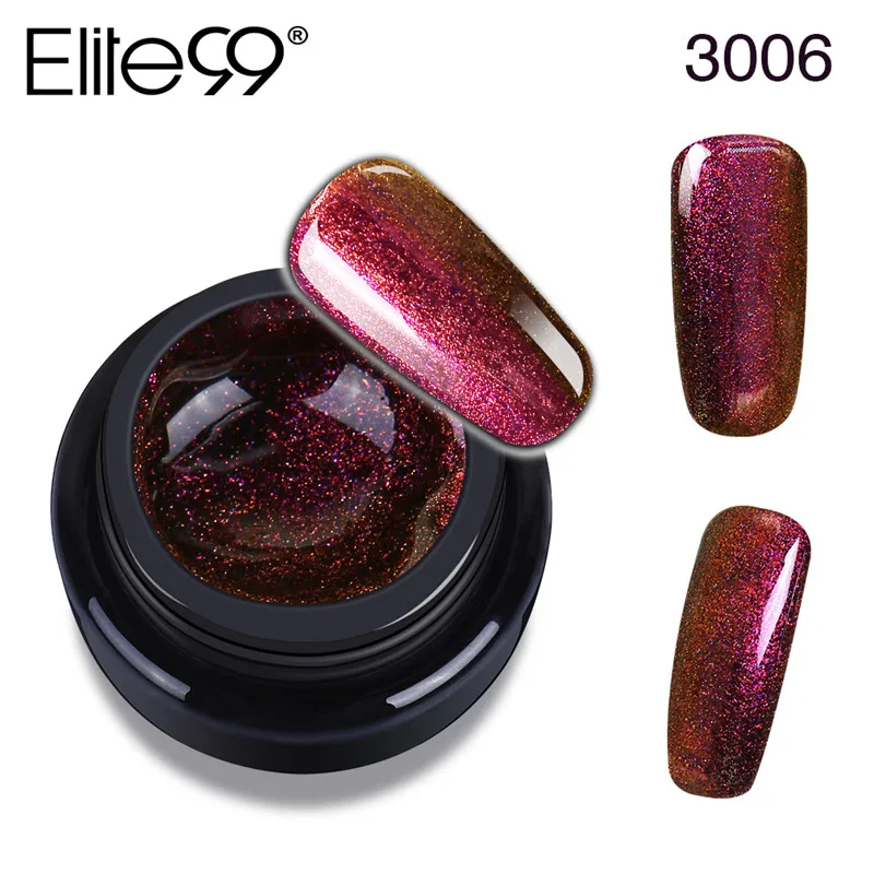 3006 Elite99 серии Хамелеон УФ-Гель-лак замочить от длительного цветного покрытия Гель-лак для ногтей УФ-гель лак 5 мл - Цвет: 3006