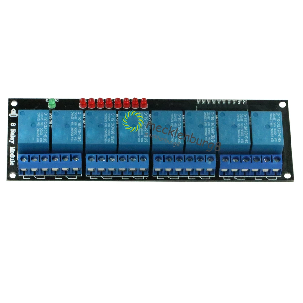8 канальный релейный модуль 5 В экран для Arduino Uno Meage 2560 1280 ARM PIC AVR DSP|Запасные части| |