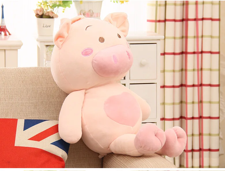 Креативная мультяшная свинка около 40 см плюшевая игрушка хлопковая мягкая кукла