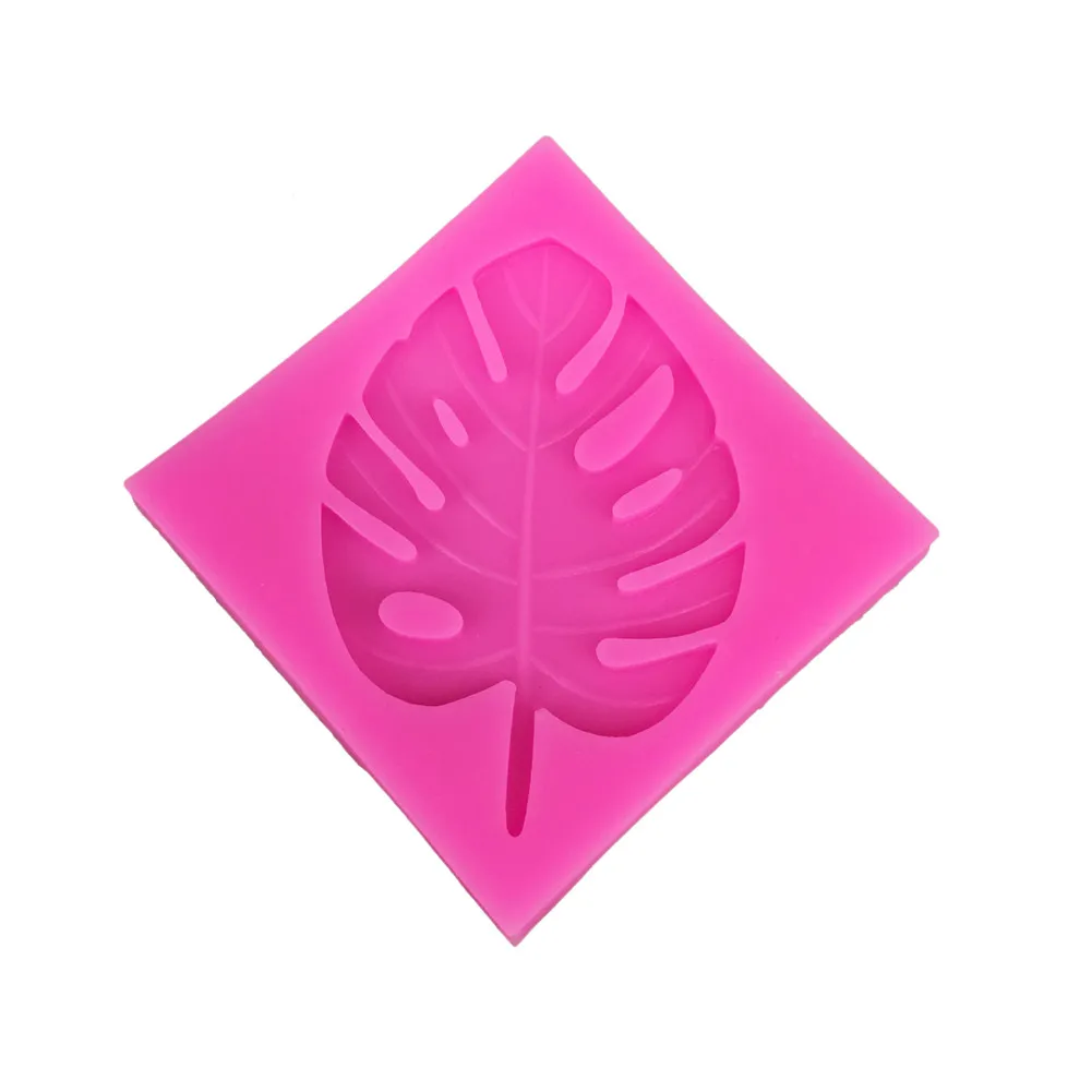 3D Дерево формы в виде листьев Сахар ремесло силиконовая форма помадка
