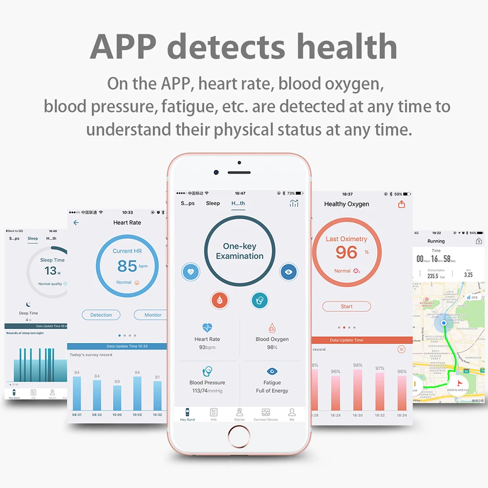 Смарт часы Браслет фитнес браслет цветной экран женские пульсометр кровяное