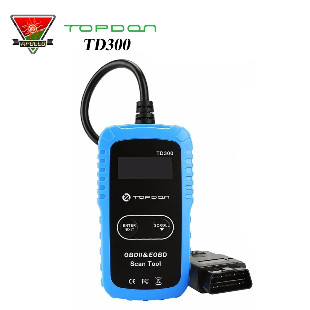 TOPDON TD300 AL319 EOBD/OBEII код ридер автомобиль и светильник Truch OBD2 диагностический сканер Инструменты