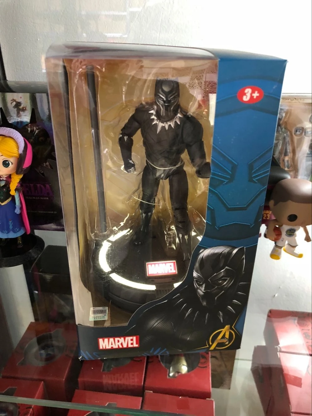 Экшн фигурки героев Marvel Черная пантера с подсветкой 18 см|Игровые и трансформеры| |