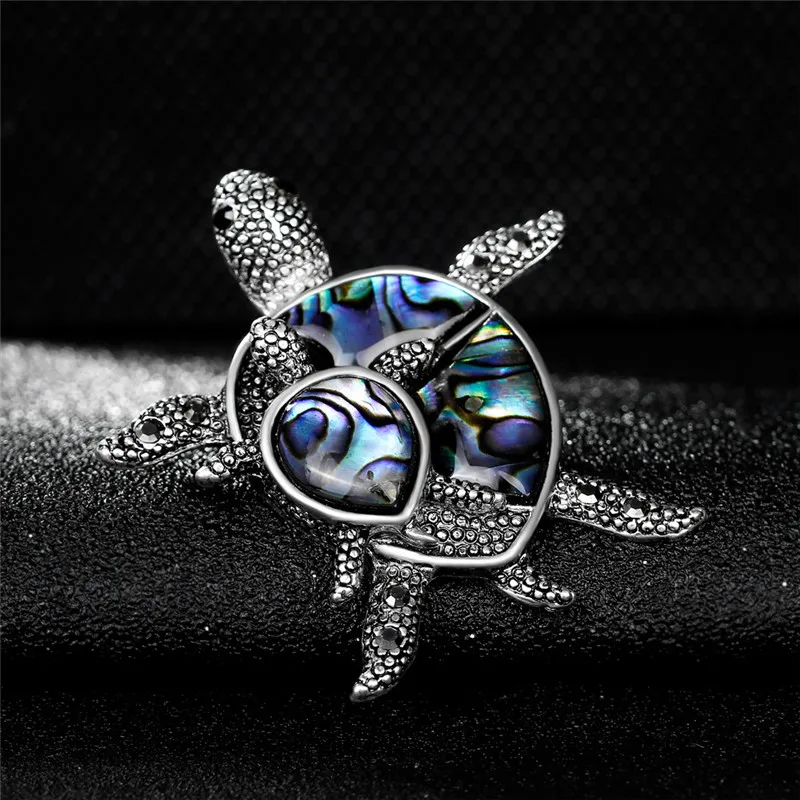 Новые модные свадебные черепаха Корпуса Броши хиджаб Булавки до Серебряные