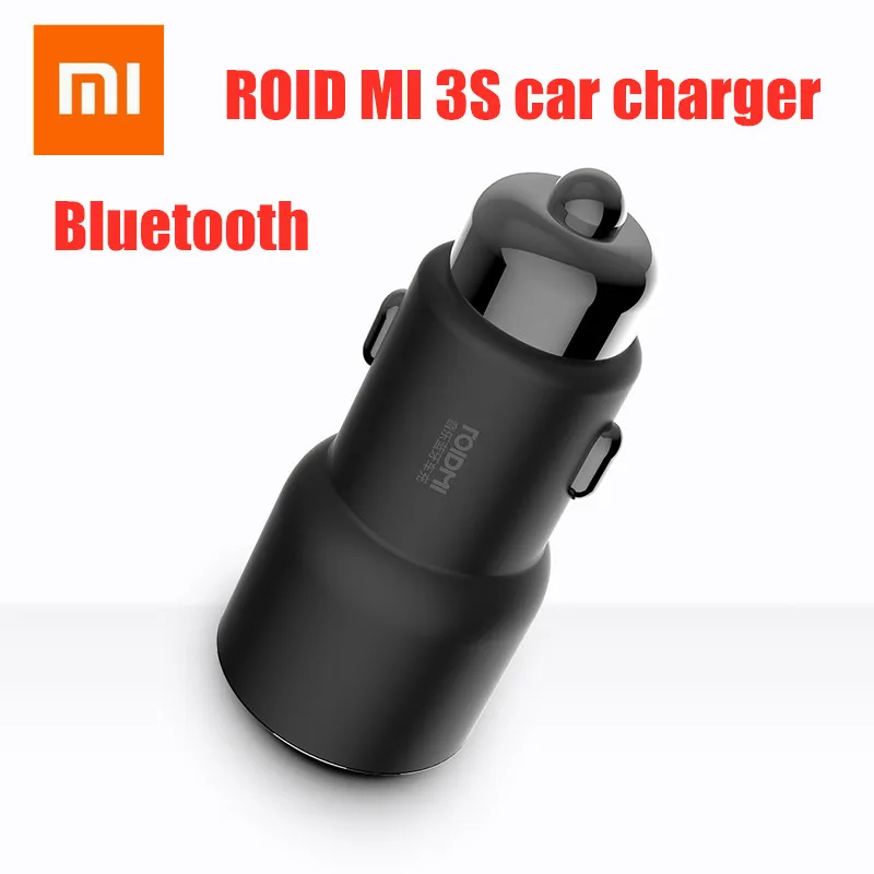 Xiaomi ROIDMI 3 S Bluetooth 5 V 3.4A автомобильное зарядное устройство музыкальный плеер FM Smart APP