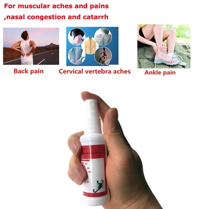 

Lumbar Disc Bone Pain Relief Medicine Spray Analgesic Patch Rheumatism Arthrit Back Pain Medicated Massage Essential Oil 50ml