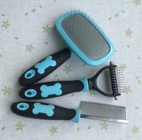pet grooming tools pet comb rake comb and pin brush kit3