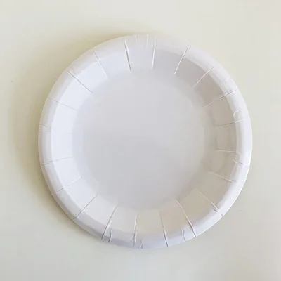 6inch White8pcs Одноразовые столовые приборы для вечеринки в джунглях на день рождения, одноразовые тарелки, салфетки для стаканчиков, декор сафари, небесное небо, принадлежности для детского душа - Цвет: 6inch White8pcs