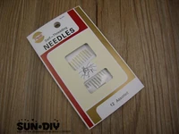 free shipping 5 pack sewing needles self threading needles for easy sewing needlework 2 sizes 3cm3 5cm