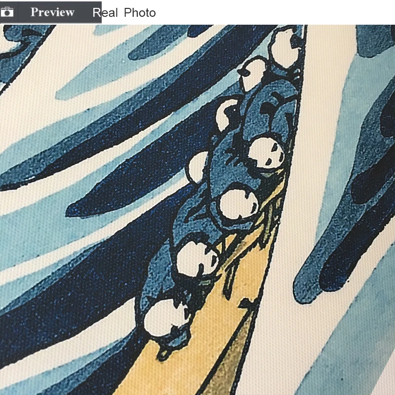 Классический японский Ukiyoe Hokusai's The Great Wave холст Художественная печать живопись плакат Настенная картина для гостиной, домашний декор