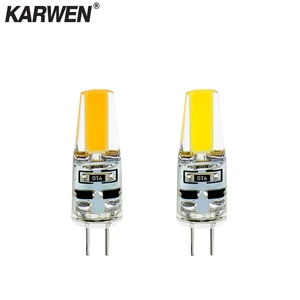 KARWEN 2018 Светодиодная лампа G4 ACDC 12 В 220 В COB LED G4 6 Вт лампа 360 Угол луча сменная галогенная люстра точечного светильника