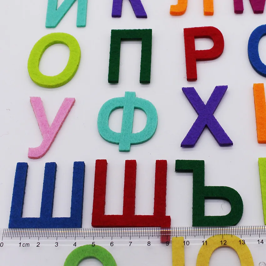 Rainbow Felt Alphabet Letters For Sewing Cloth Felts Craft 3MM Thick Fabric Scrapbooking Fieltro Feltro Mix Non-woven | Дом и сад