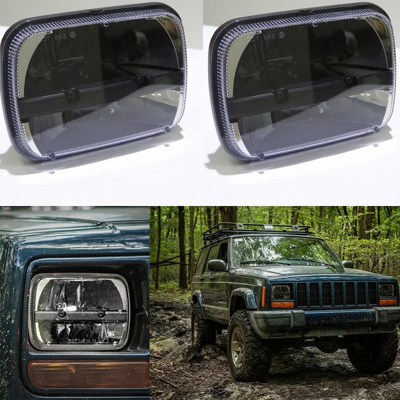 Универсальный 7x6 квадратный высокий низкий пучок H4 светодиодный для Jeep XJ