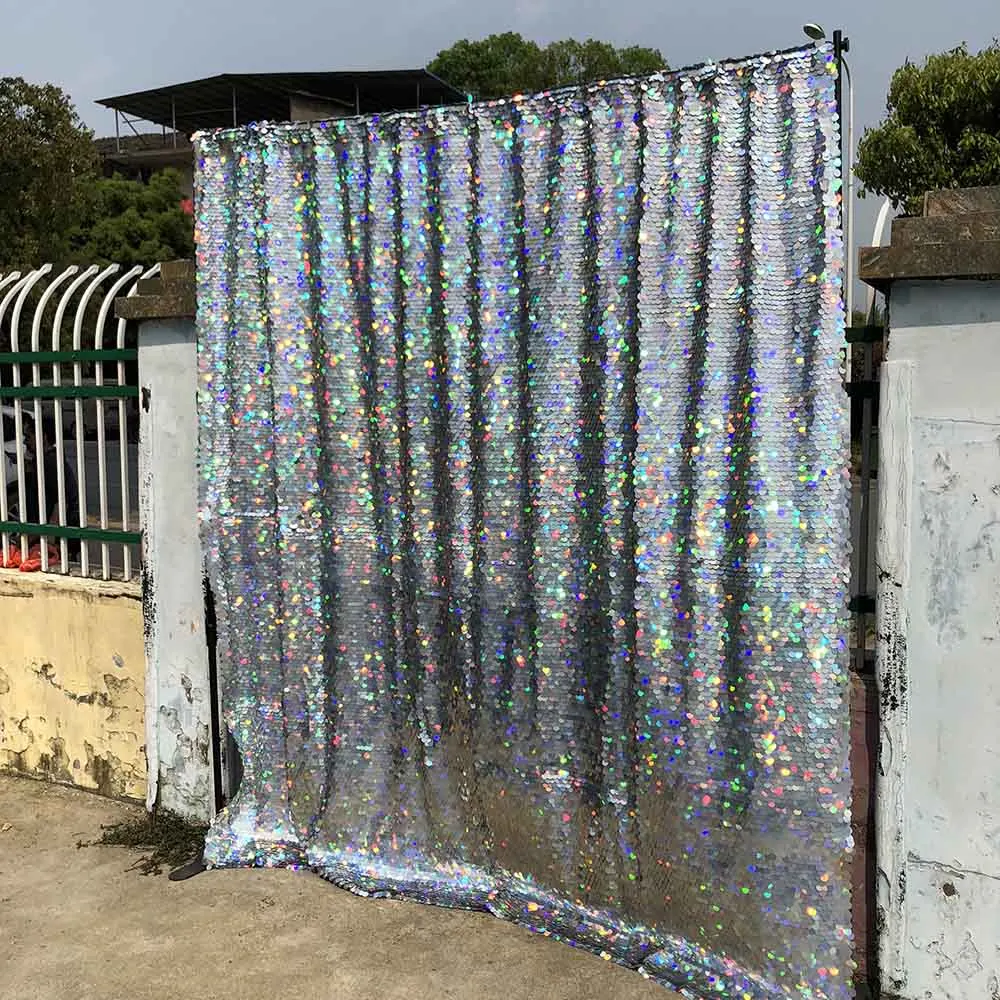 Rainbow fish Розовое золото/Медовое золото/розовый/Карамель/синий/Павлин зеленый/серебро 18 мм блесток фон для фотобудки машины - Цвет: Rainbow fish