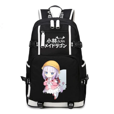 Kobayashi san Chi no Maid рюкзак с принтом дракона Anime kanna Tohru нейлоновая школьная сумка для