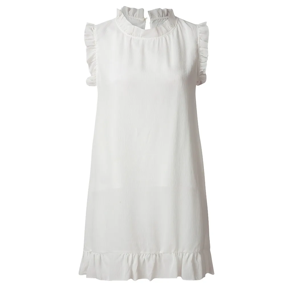 Женское шифоновое платье трапециевидной формы без рукавов элегантное вечернее с