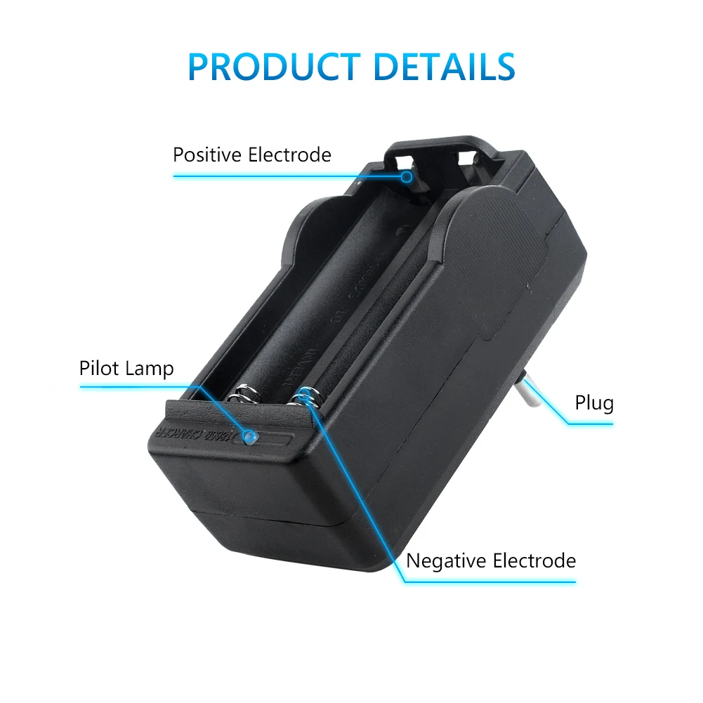 4/8 шт. 18650 Батарея 3,7 V 9800mAh литий-ионный аккумулятор с Зарядное устройство для фонарик батарея, батарея литиевая батарея+ 1 шт. EU Зарядное устройство