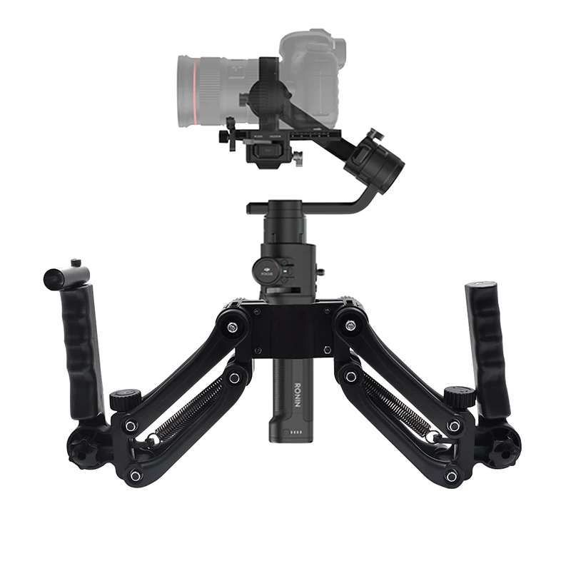

Dual Handle Grip Handheld Handlebar Kit, Extension Stand Mount Holder 4th Axis Gimbal Stabilizer Compatible DJI Ronin S OSMO Pro