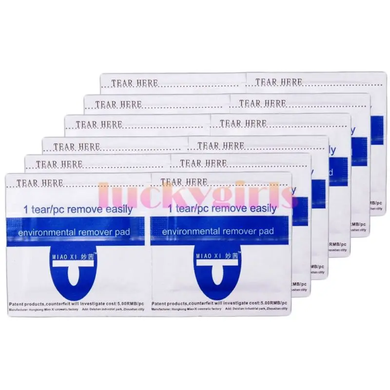 200 шт средство для снятия УФ гель лака обертывания разрядки колодки лак