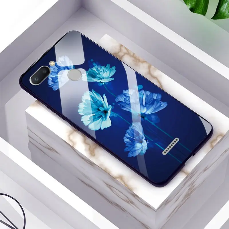 Чехол из закаленного стекла для Xiaomi Redmi 6 6A Мягкий край задняя крышка чехол