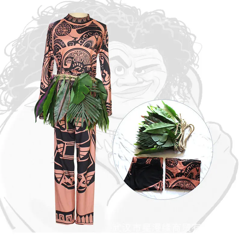 Новогодняя продукция карнавальный костюм Moana Maui из мультфильма мужской модный на