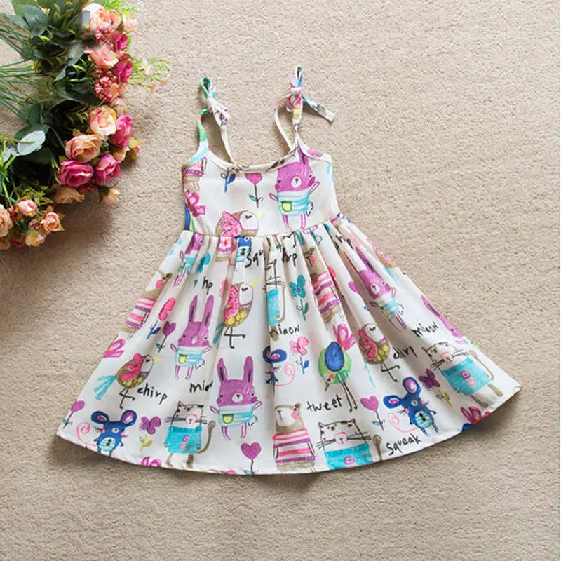 Hot Sale!2017 Summer Girl Dress Children Girls's Clothing Set Party Floral Princess | Детская одежда и обувь